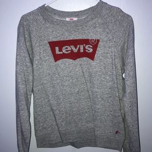 Grey Levis Logo Crewneck
